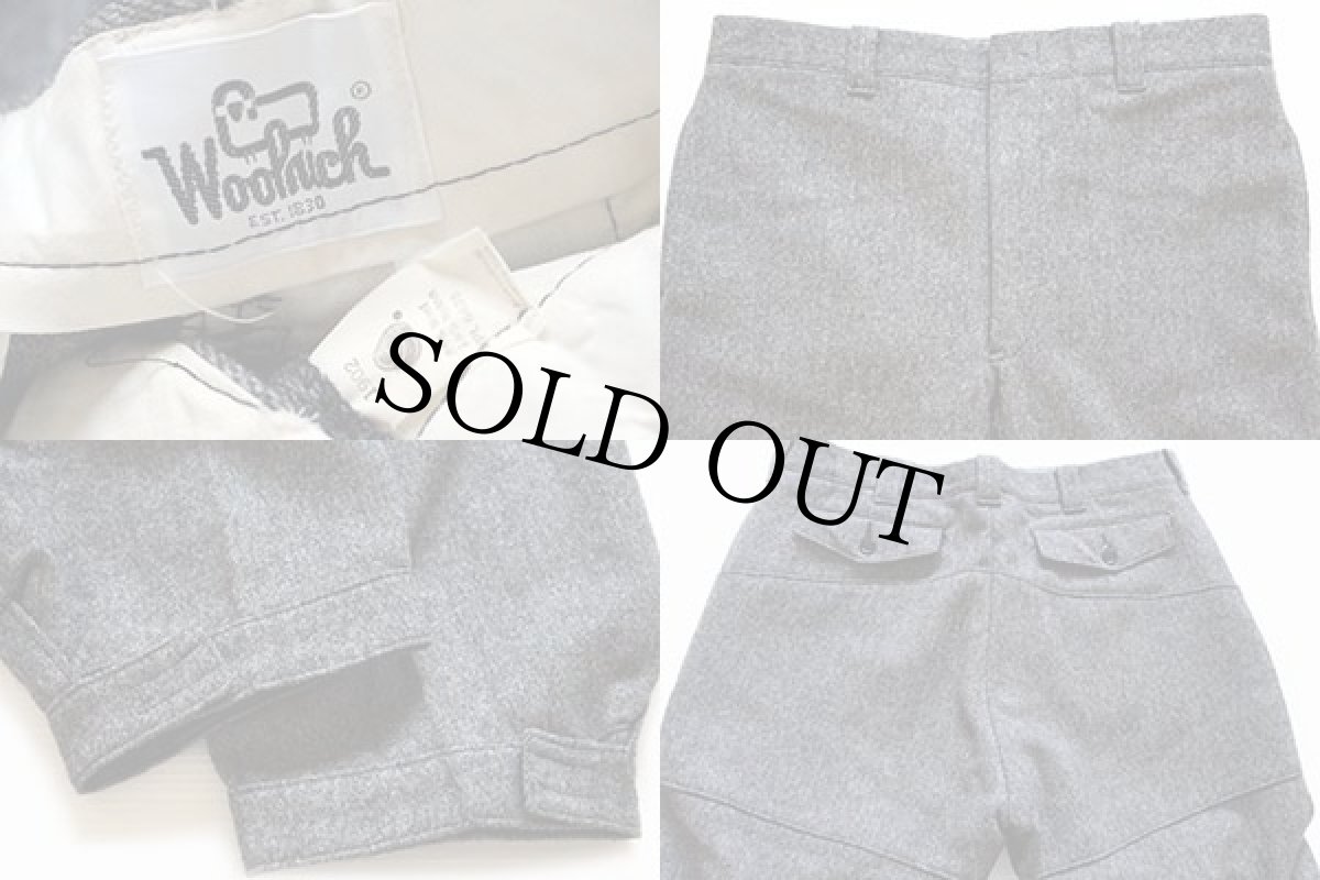 画像3: 70s Woolrichウールリッチ ニッカポッカ ウールパンツ グレー w37★B (3)