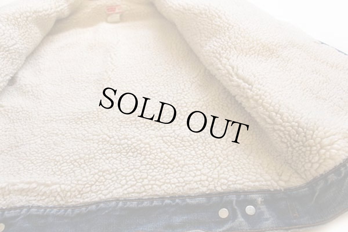 画像5: 70s USA製 Levi'sリーバイス 70605 ボアライナー デニムジャケット 40 (5)