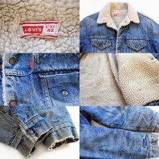 画像3: 70s USA製 Levi'sリーバイス 70605 ボアライナー デニムジャケット 42 (3)