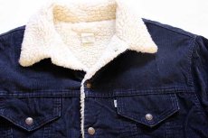 画像3: 70s USA製 Levi'sリーバイス 70605 ボアライナー コーデュロイジャケット 紺 (3)