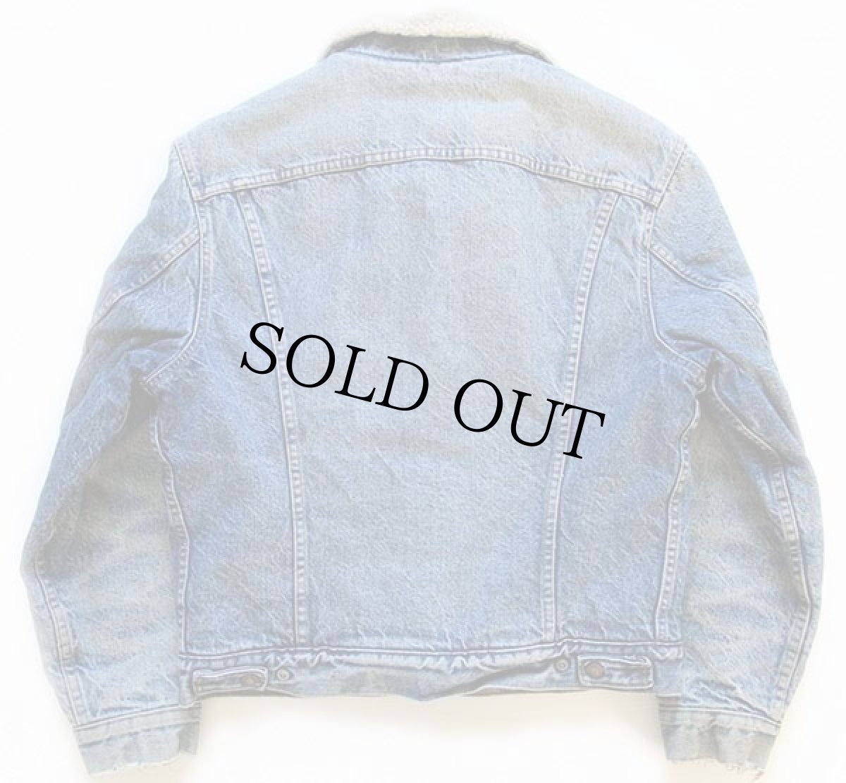 画像2: 70s USA製 Levi'sリーバイス 70605 ボアライナー デニムジャケット 42 (2)