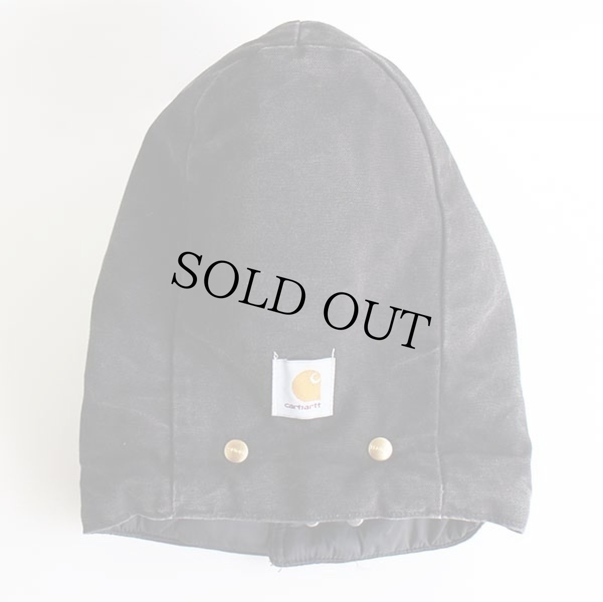 画像3: 80s USA製 carharttカーハート ARCTIC HOOD キルティングライナー ファー付き ダックフード 黒 (3)