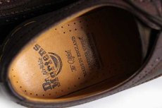 画像6: 英国製 DR.MARTENSドクターマーチン ウイングチップ レザーシューズ 焦げ茶 UK9 (6)