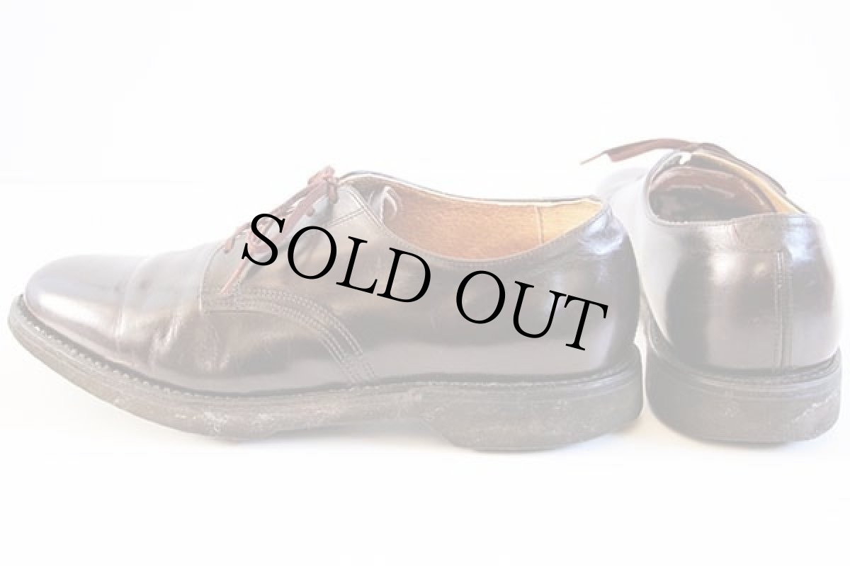 画像2: 80s USA製 WORK AMERICA ポストマン レザーシューズ 焦げ茶 10.5 4E★革靴 (2)