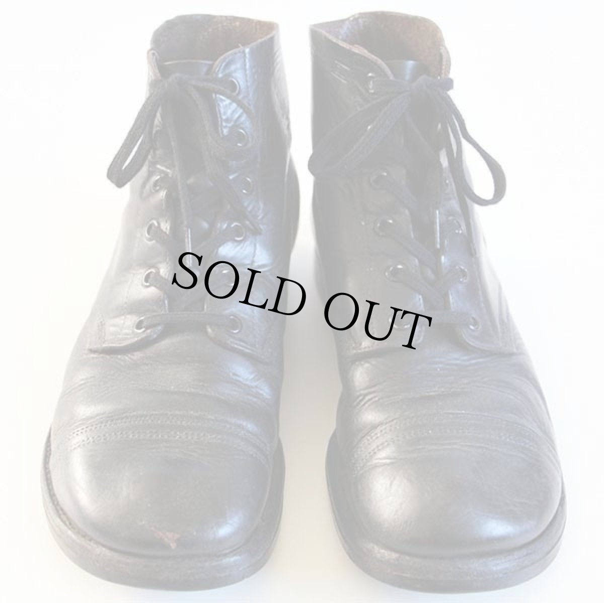 画像3: 50s 米軍 キャップトゥ 6ホール アンクルブーツ 黒 8EE (3)