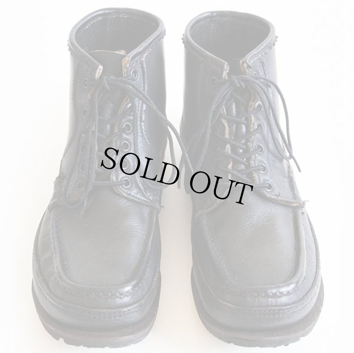 画像3: USA製 Russell Moccasinラッセルモカシン モカシンブーツ 黒 7.5E (3)