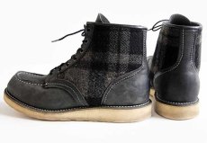 画像2: USA製 REDWINGレッドウイング 9002 LUMBERJACK MOCK Woolrichウールリッチ チェック ウール×レザー ブーツ 9D (2)