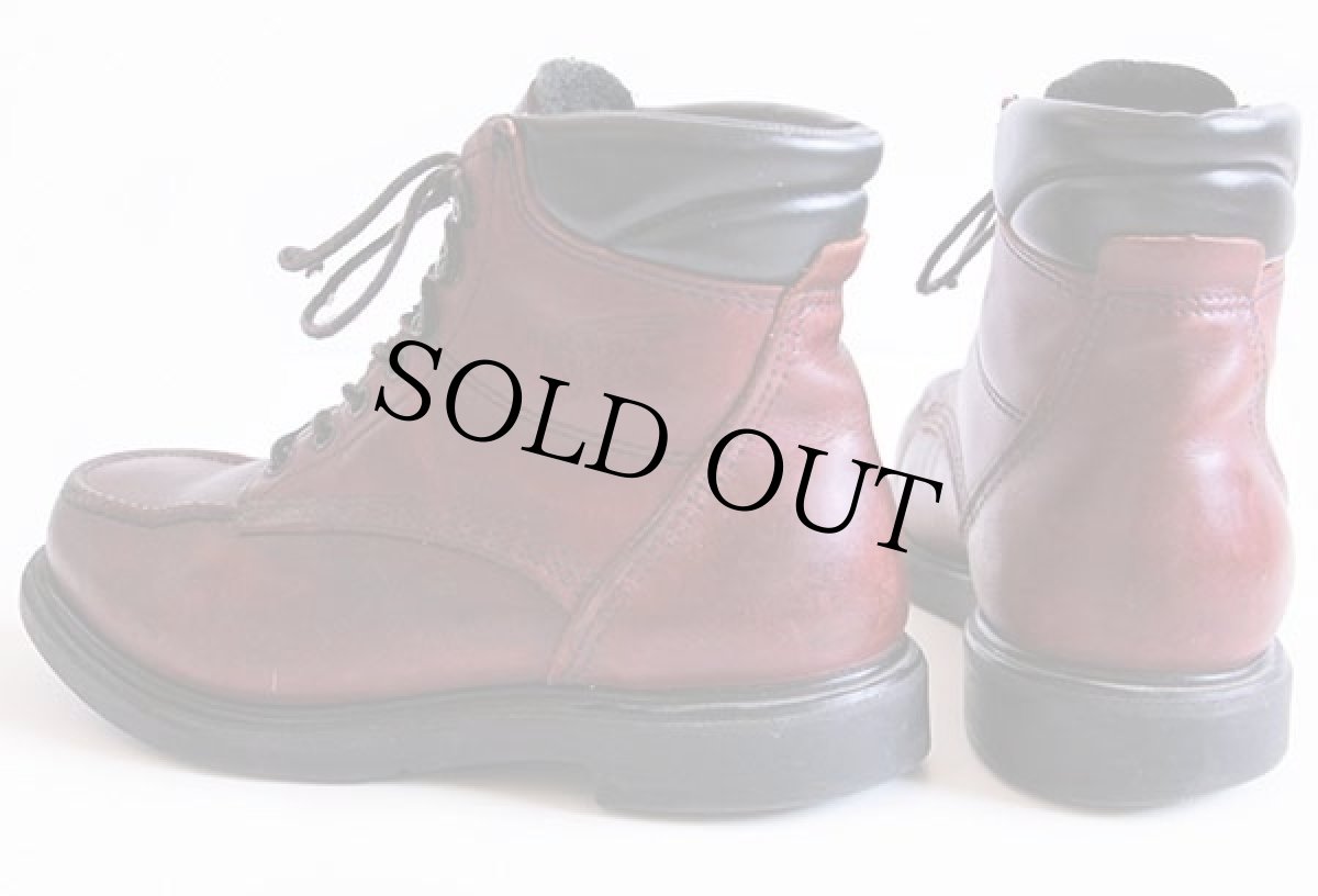 画像2: 90s USA製 REDWINGレッドウイング 202 ワークブーツ 赤茶 7.5H (2)