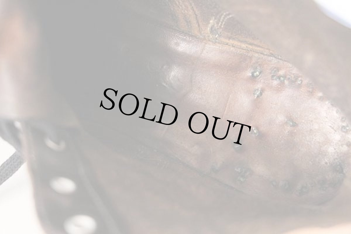 画像8: 50s 米軍 キャップトゥ 6ホール アンクルブーツ 黒 8EE (8)