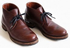 画像1: USA製 REDWINGレッドウイング 9017 BECKMANベックマン チャッカブーツ 茶 9D★レザーシューズ (1)