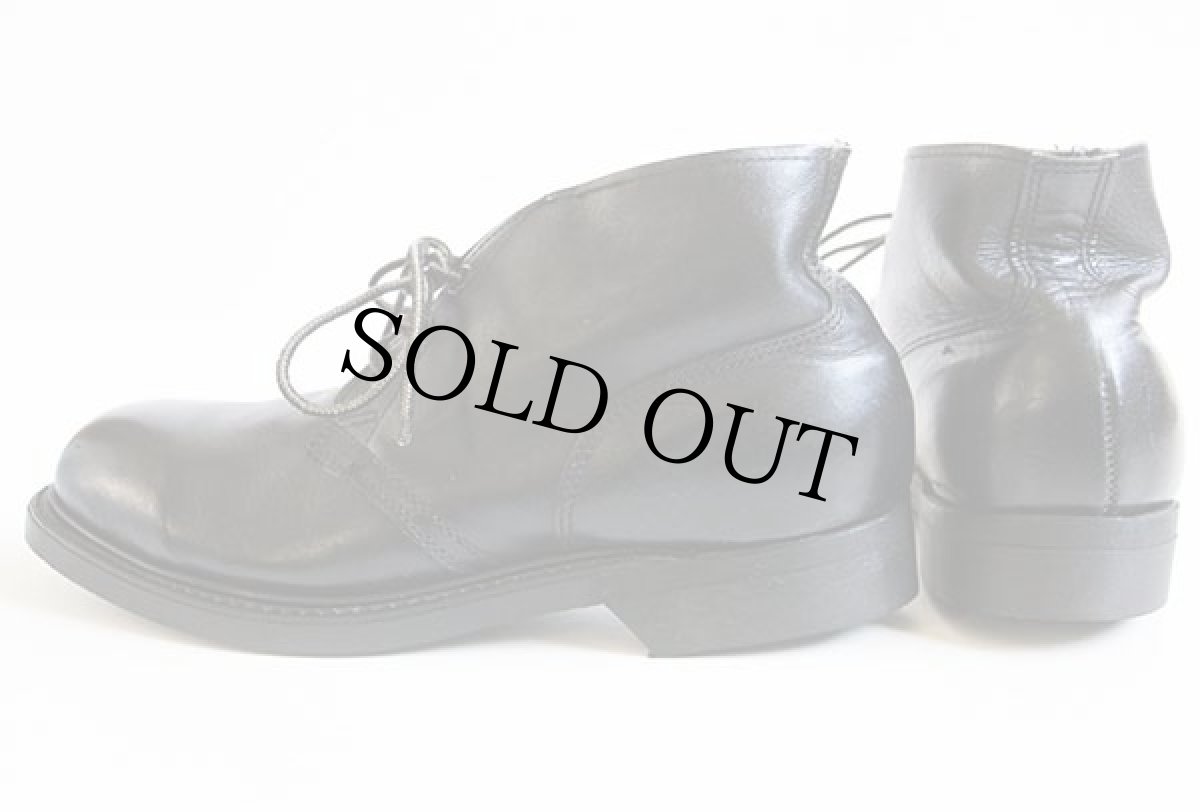 画像2: デッドストック★80s 米軍 スチールトゥ チャッカブーツ 黒 6.5R (2)