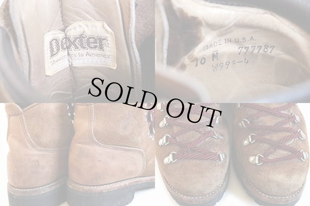 画像5: 80s USA製 Dexter スエードレザー マウンテンブーツ 10M (5)