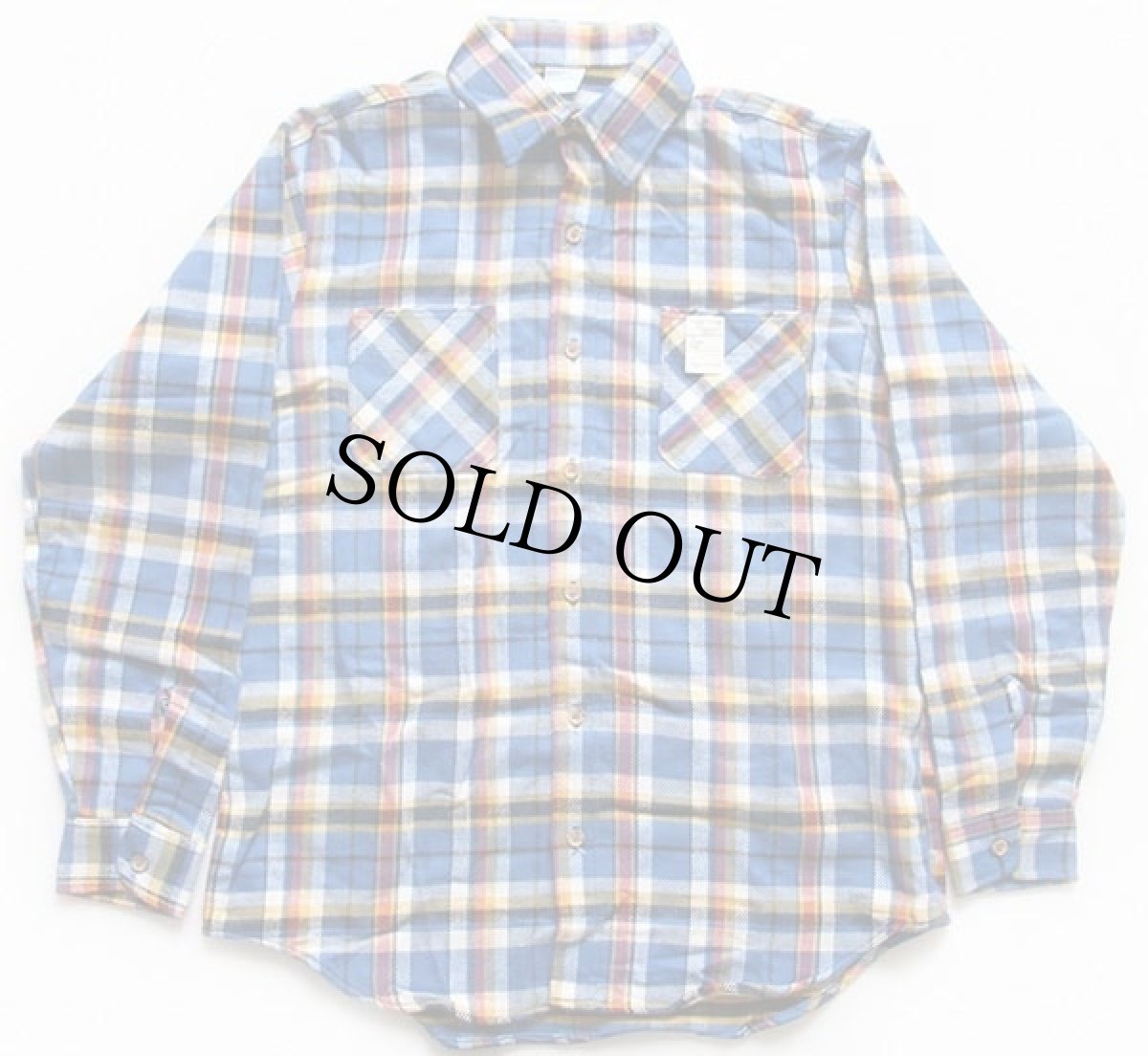 画像2: デッドストック★70s JCPenney BIGMACビッグマック チェック コットン フランネルシャツ LT (2)