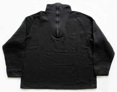 画像2: USA製 米軍 ハイネック フリーダムスリーブ 裏起毛 アンダーシャツ 黒 (2)