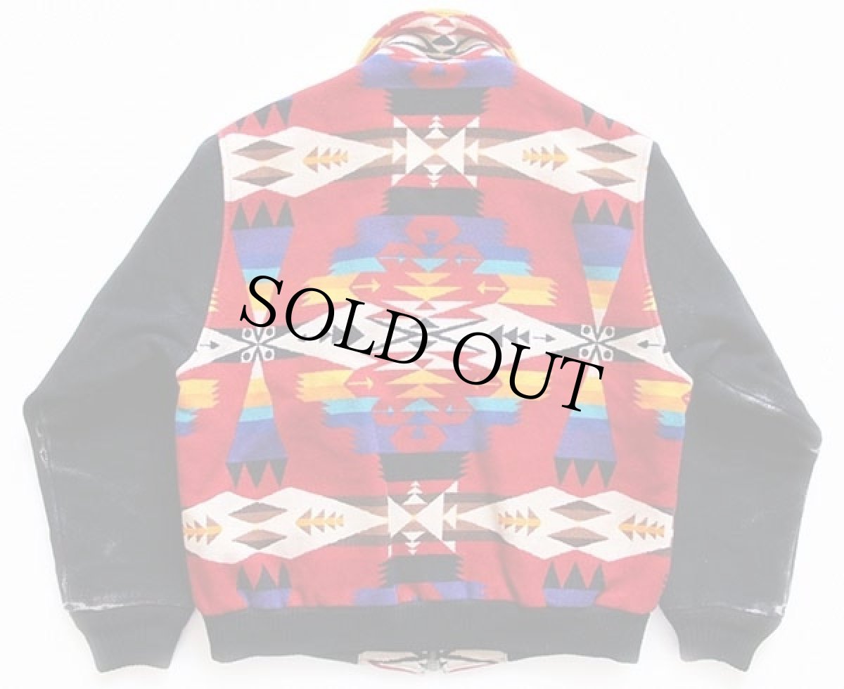 画像2: PENDLETONペンドルトン ネイティブ柄 ウール ブランケット ジャケット L (2)