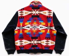 画像2: PENDLETONペンドルトン ネイティブ柄 ウール ブランケット ジャケット L (2)