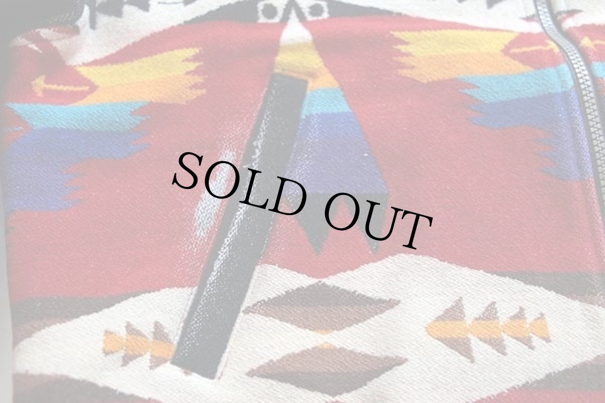 画像6: PENDLETONペンドルトン ネイティブ柄 ウール ブランケット ジャケット L (6)