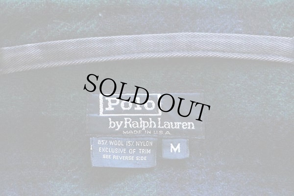 画像3: 90s USA製 ポロ ラルフローレン ウール ダッフルコート 紺 M (3)