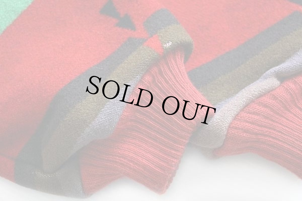 画像6: 80s USA製 PENDLETONペンドルトン ネイティブ柄 ウール ブランケット ジャケット XL (6)