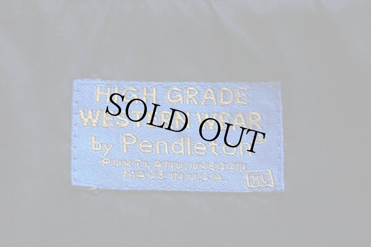 画像4: 80s USA製 PENDLETONペンドルトン ネイティブ柄 ウール ブランケット ジャケット XL (4)