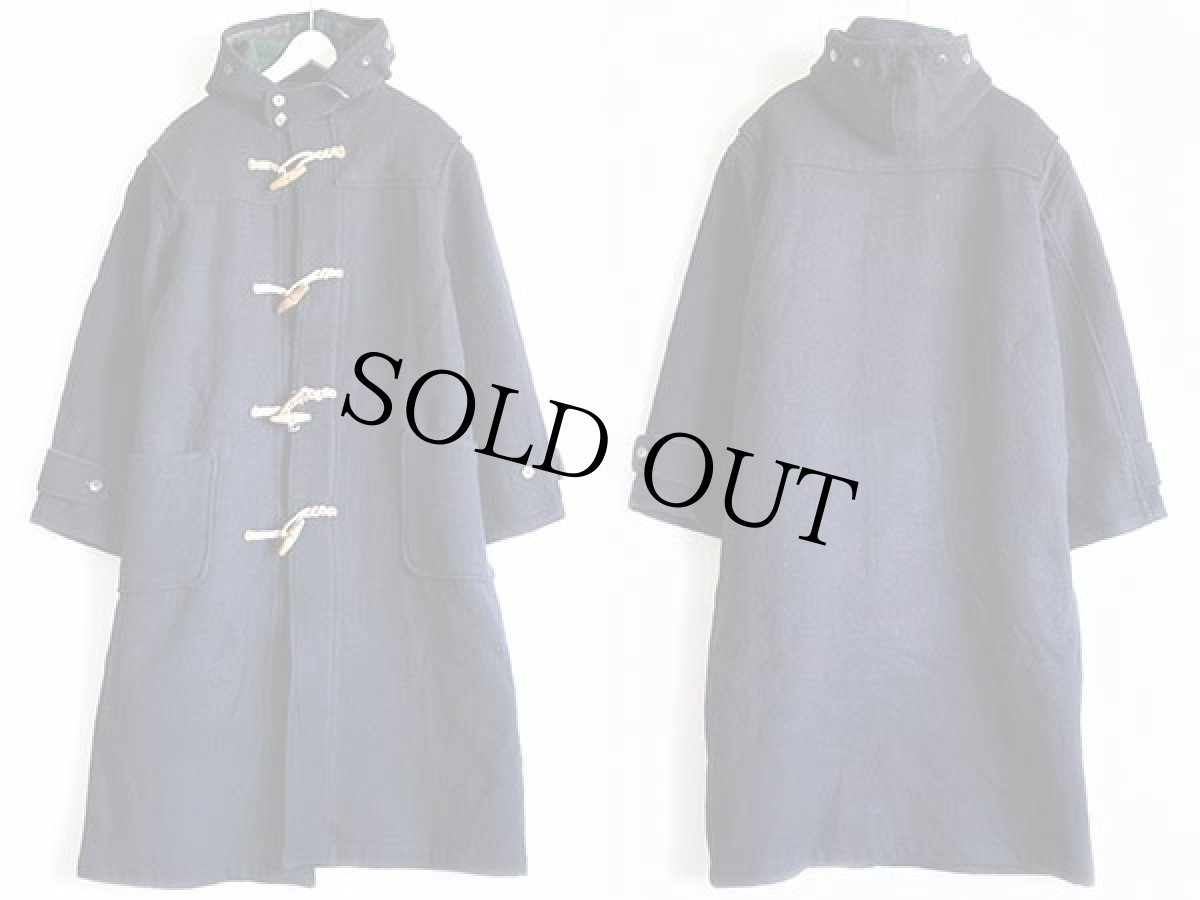 画像2: 90s USA製 ポロ ラルフローレン ウール ダッフルコート 紺 M (2)