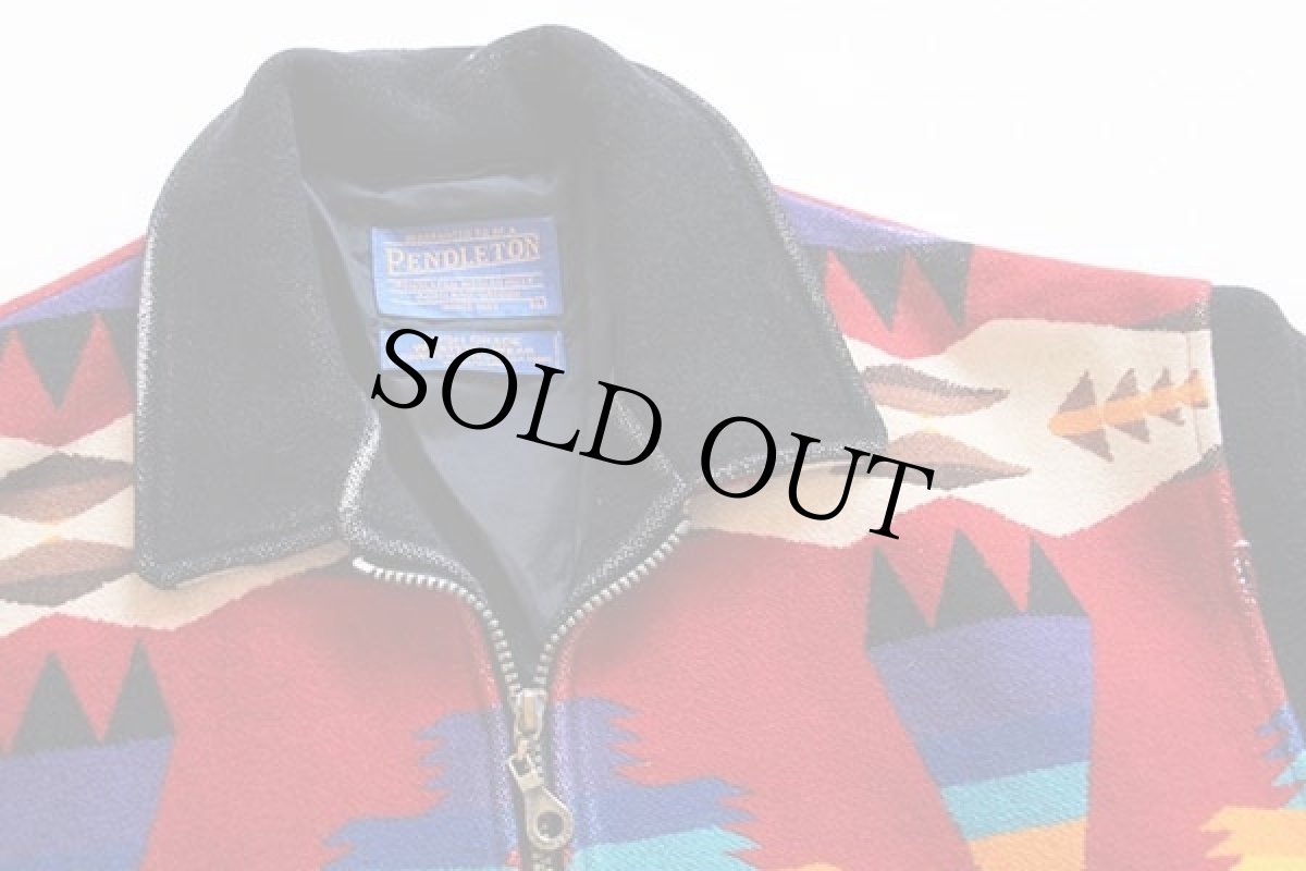 画像3: PENDLETONペンドルトン ネイティブ柄 ウール ブランケット ジャケット L (3)