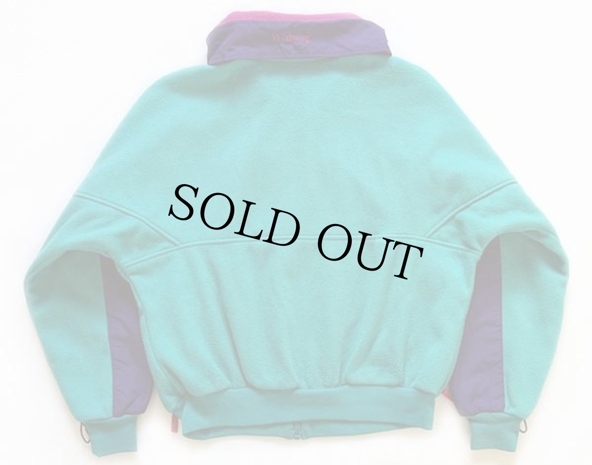 画像2: 90s Columbiaコロンビア Wizbang マルチカラー 切り替え ライナー フリースジャケット 蛍光 L-XL (2)