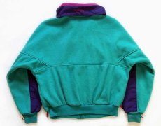 画像2: 90s Columbiaコロンビア Wizbang マルチカラー 切り替え ライナー フリースジャケット 蛍光 L-XL (2)