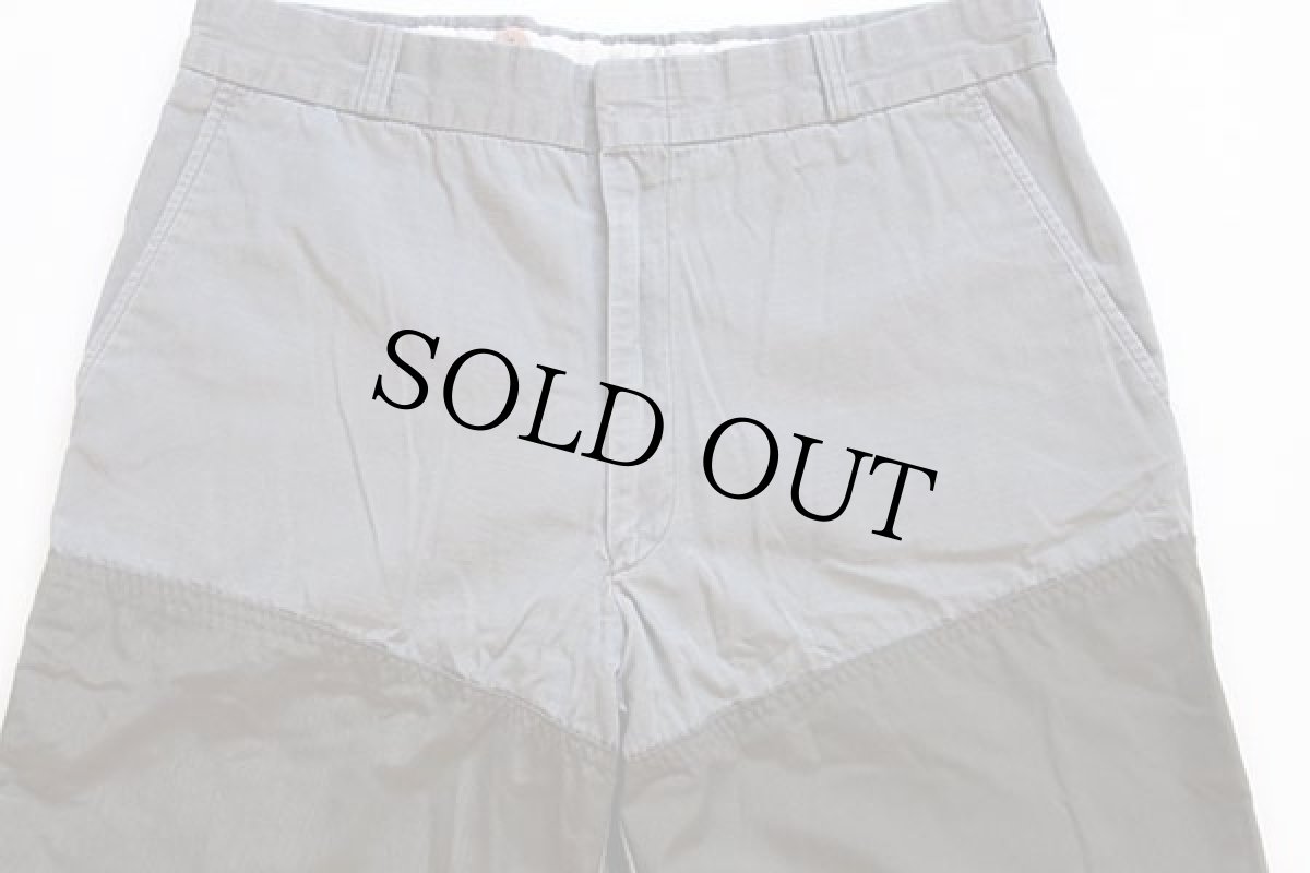 画像2: 80s USA製 L.L.Bean コットン×ナイロン ハンティングパンツ グレー×オリーブ w34 (2)