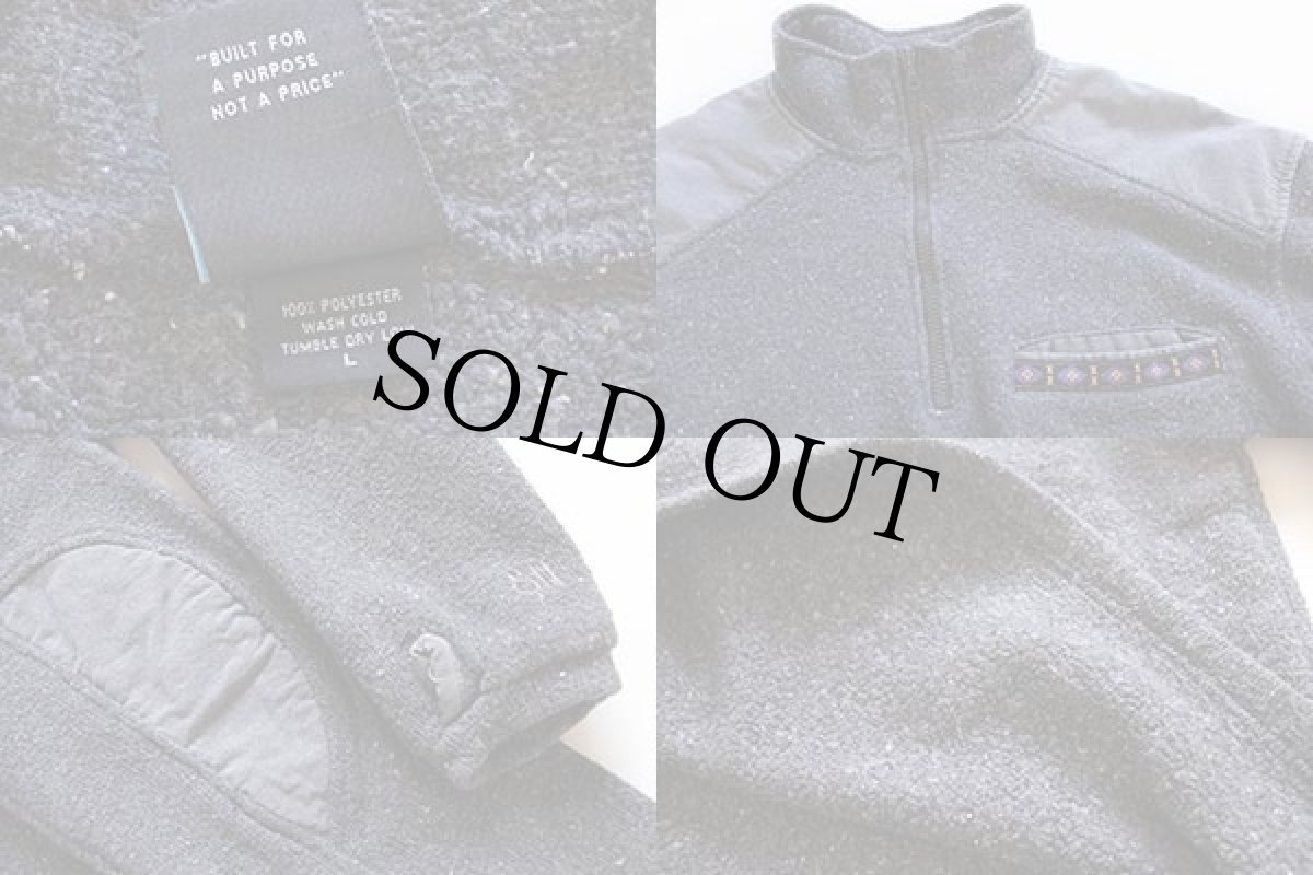 画像3: USA製 alfアルフ ハイネック チロリアンテープ プルオーバー パイル ジャケット グレー L (3)