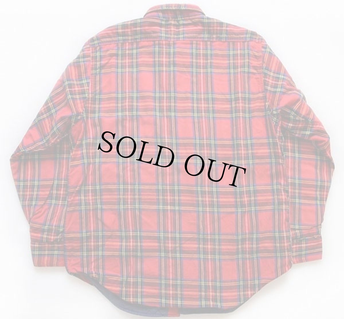 画像2: 80s USA製 L.L.Bean タータンチェック THINSULATE キルティングライナー コットンシャツ L (2)