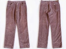 画像2: 80s USA製 L.L.Bean 太畝 コーデュロイパンツ 薄茶 w36 (2)