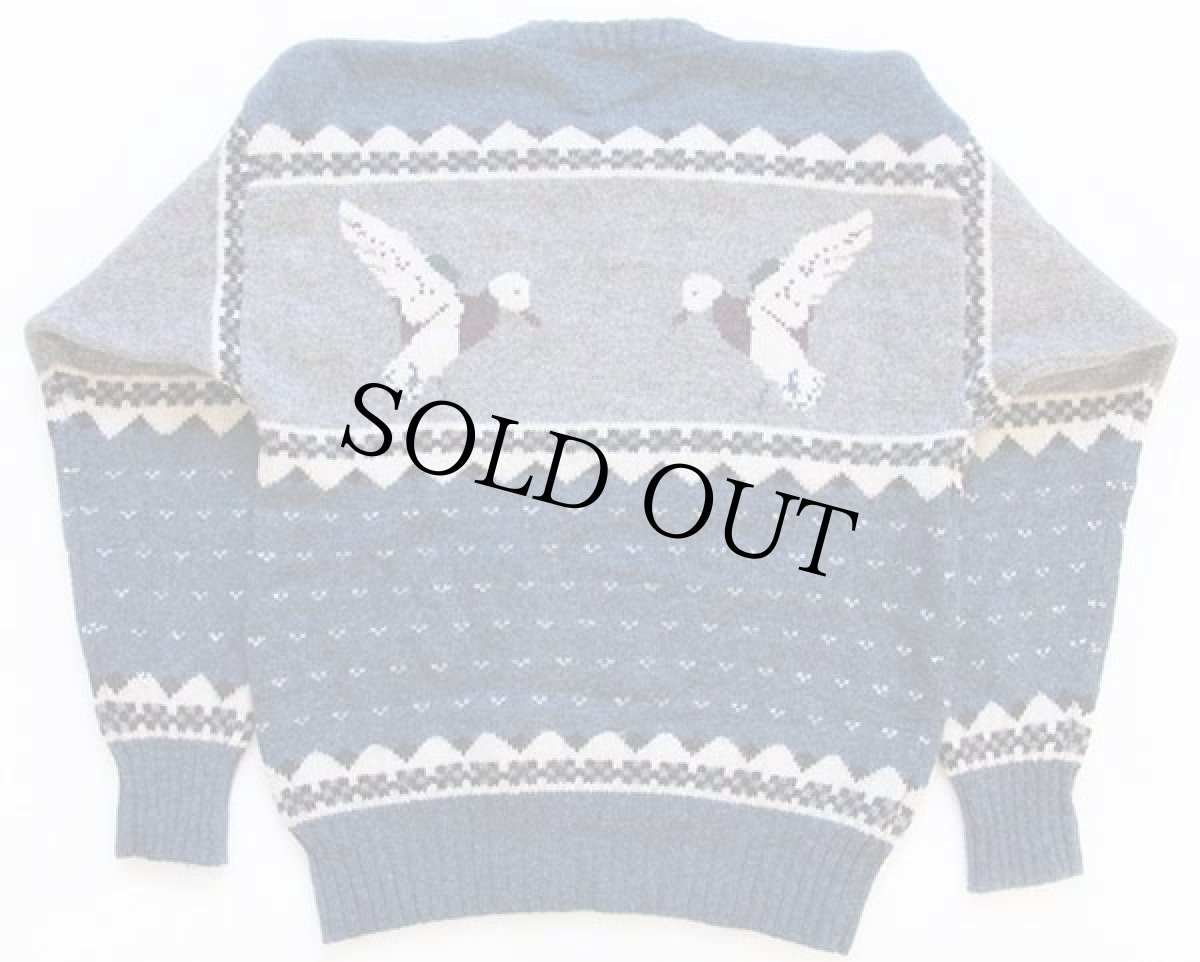 画像2: 80s Woolrichウールリッチ ノルディック柄 ウールニット セーター (2)