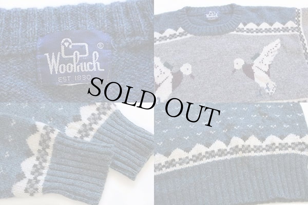 画像3: 80s Woolrichウールリッチ ノルディック柄 ウールニット セーター (3)