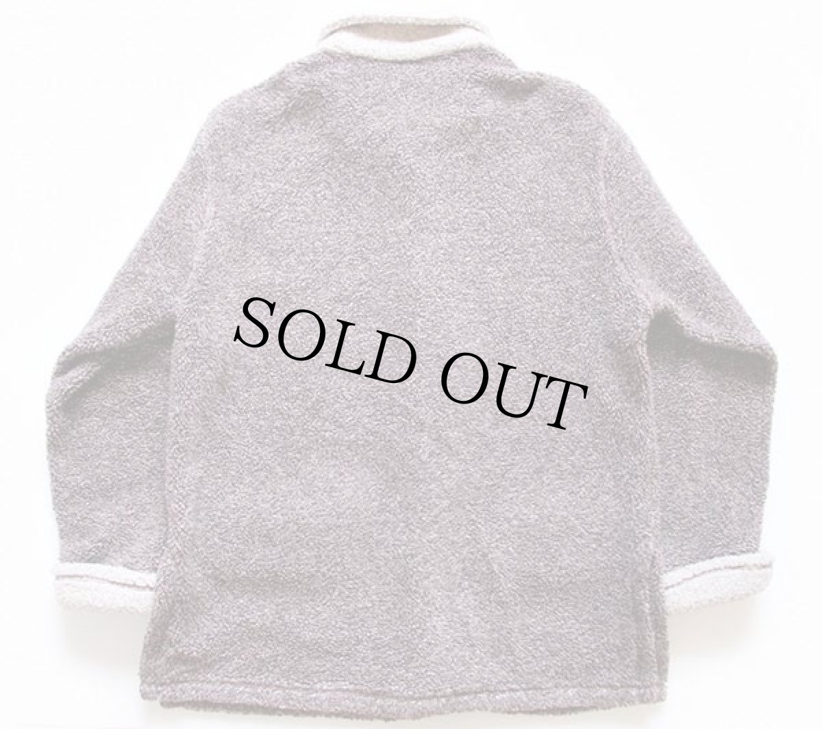 画像2: 90s USA製 CHICO'S DESIGN パイル フリースジャケット グレーブラウン SM (2)