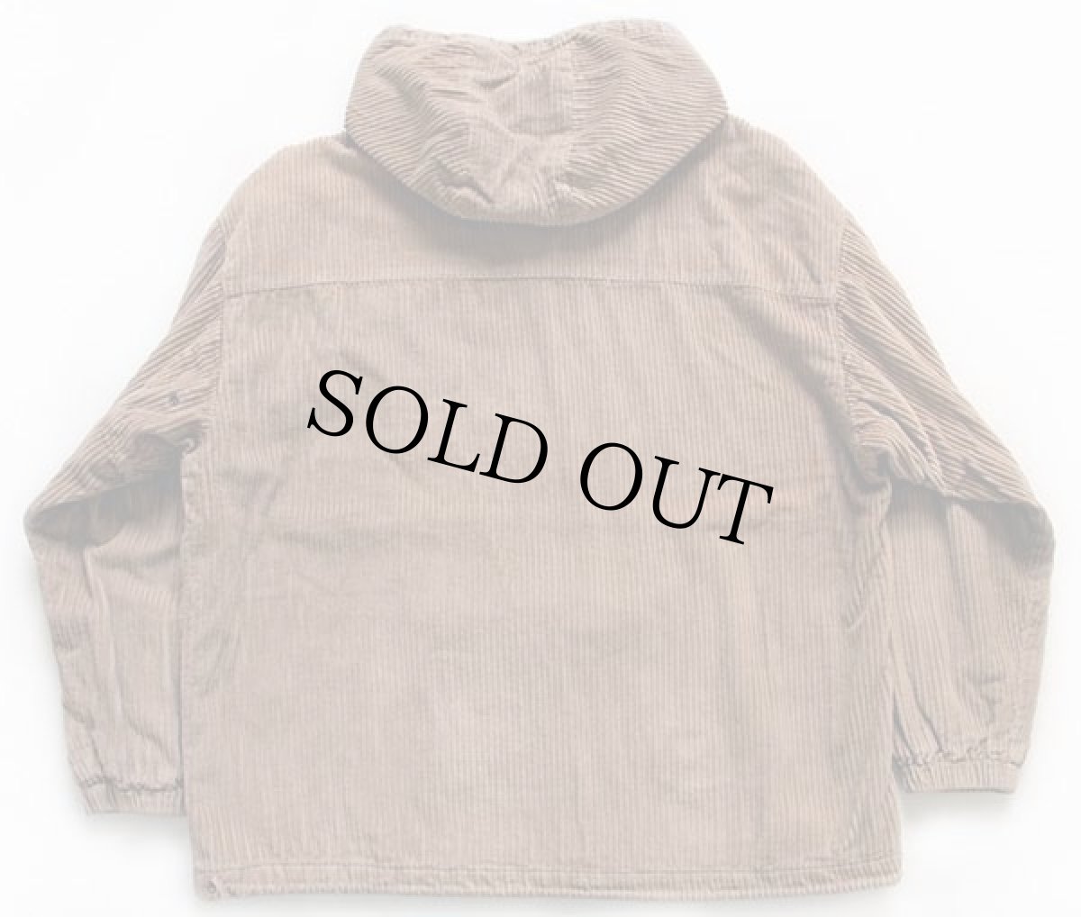 画像2: 00s GAPギャップ 極太畝 コーデュロイ アノラックパーカー 薄茶 L (2)