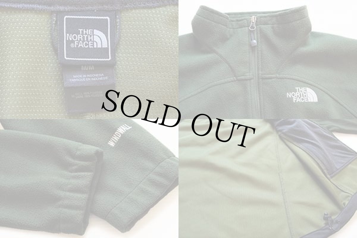 画像3: THE NORTH FACEノースフェイス WINDWALL フリースジャケット 緑 M (3)