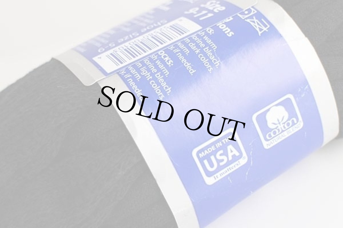 画像3: デッドストック★USA製 DIABETIC SOCKS コットン ソックス 黒 9-11 3ペア★靴下 (3)