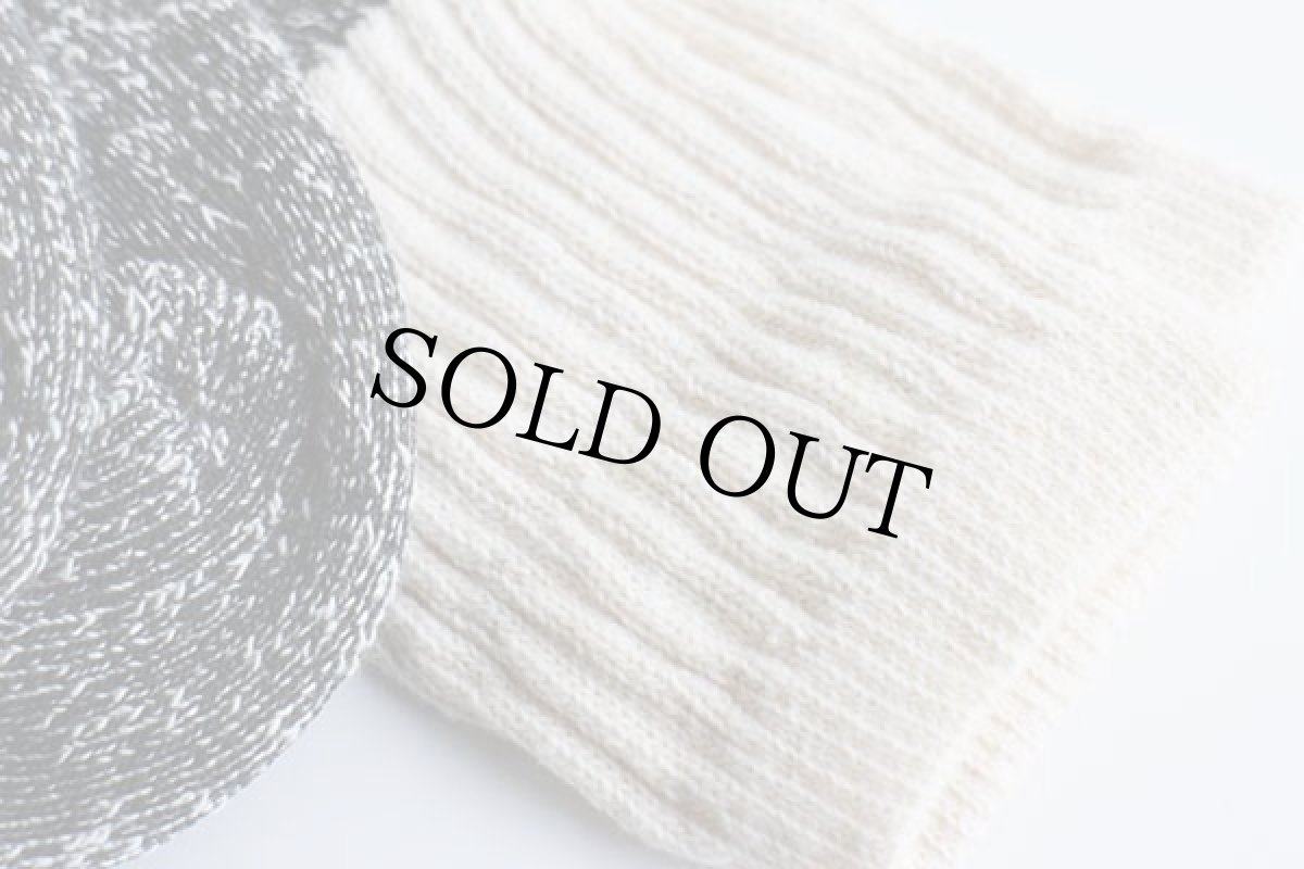 画像3: デッドストック★ビンテージ UNKNOWN サーマルソックス ごま塩★靴下 (3)