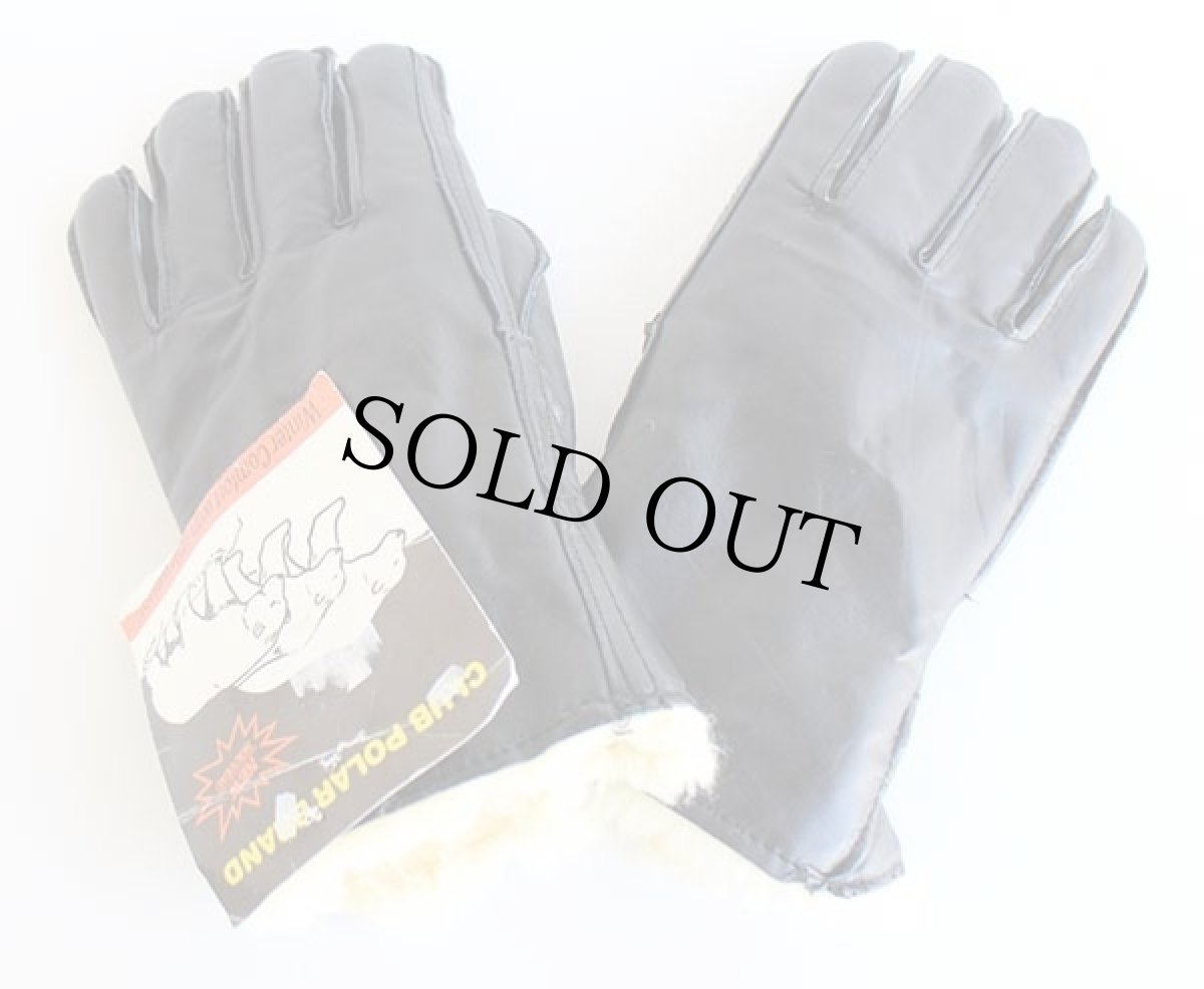 画像2: デッドストック★カナダ製 GOODWEAR GLOVE ボアライナー レザーグローブ 黒 L★手袋 (2)