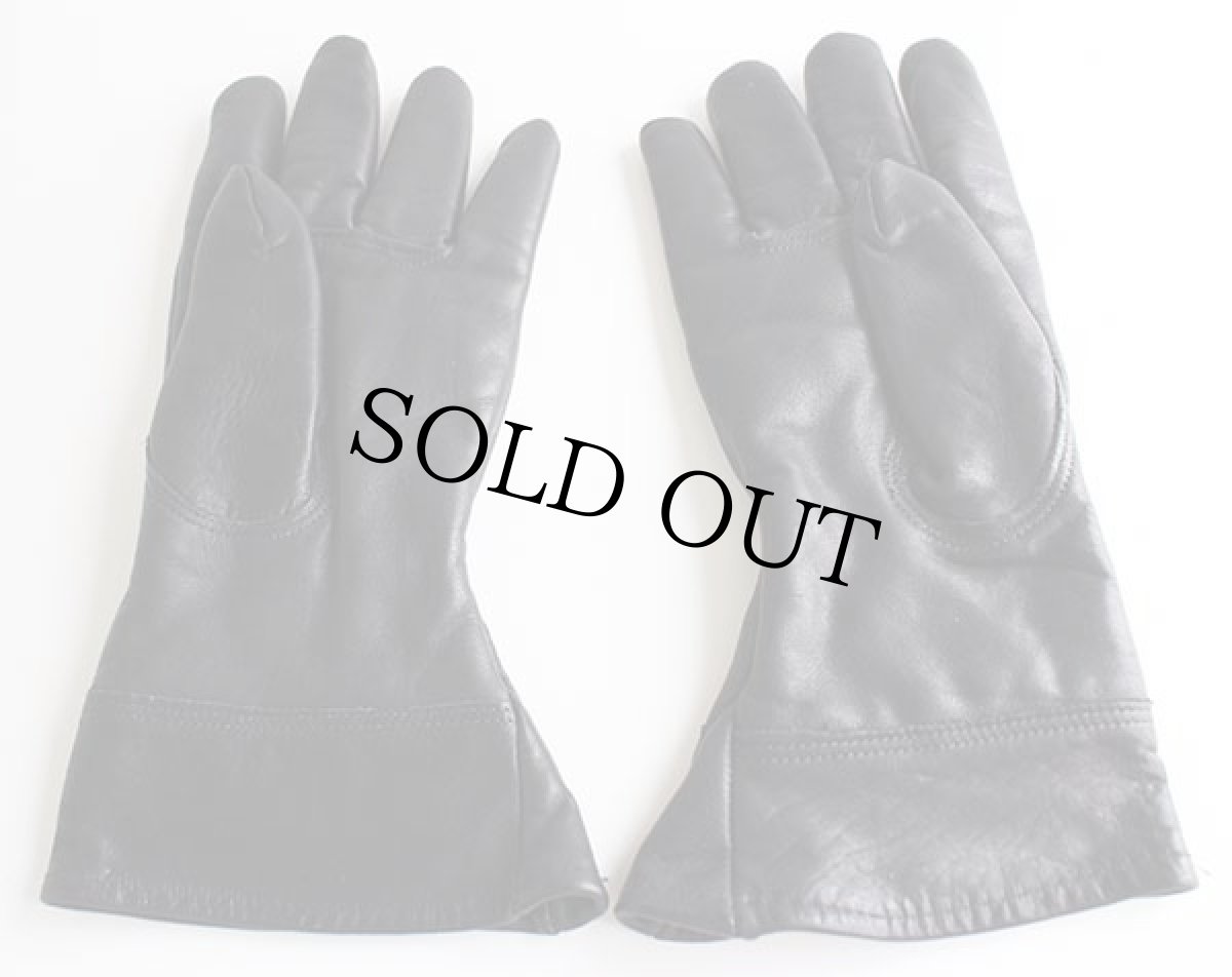 画像3: USA製 UNKNOWN ライナー付き カウハイド レザーグローブ ロング 黒 XL★手袋 (3)