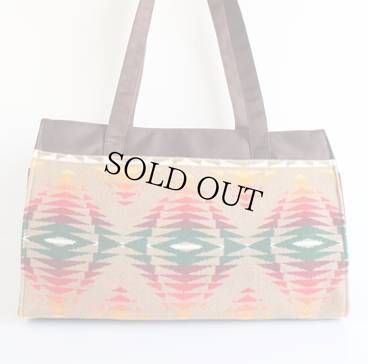 画像2: PENDLETONペンドルトン ネイティブ柄 ウール ブランケット トートバッグ ミニポーチ&エチケットミラー付き (2)