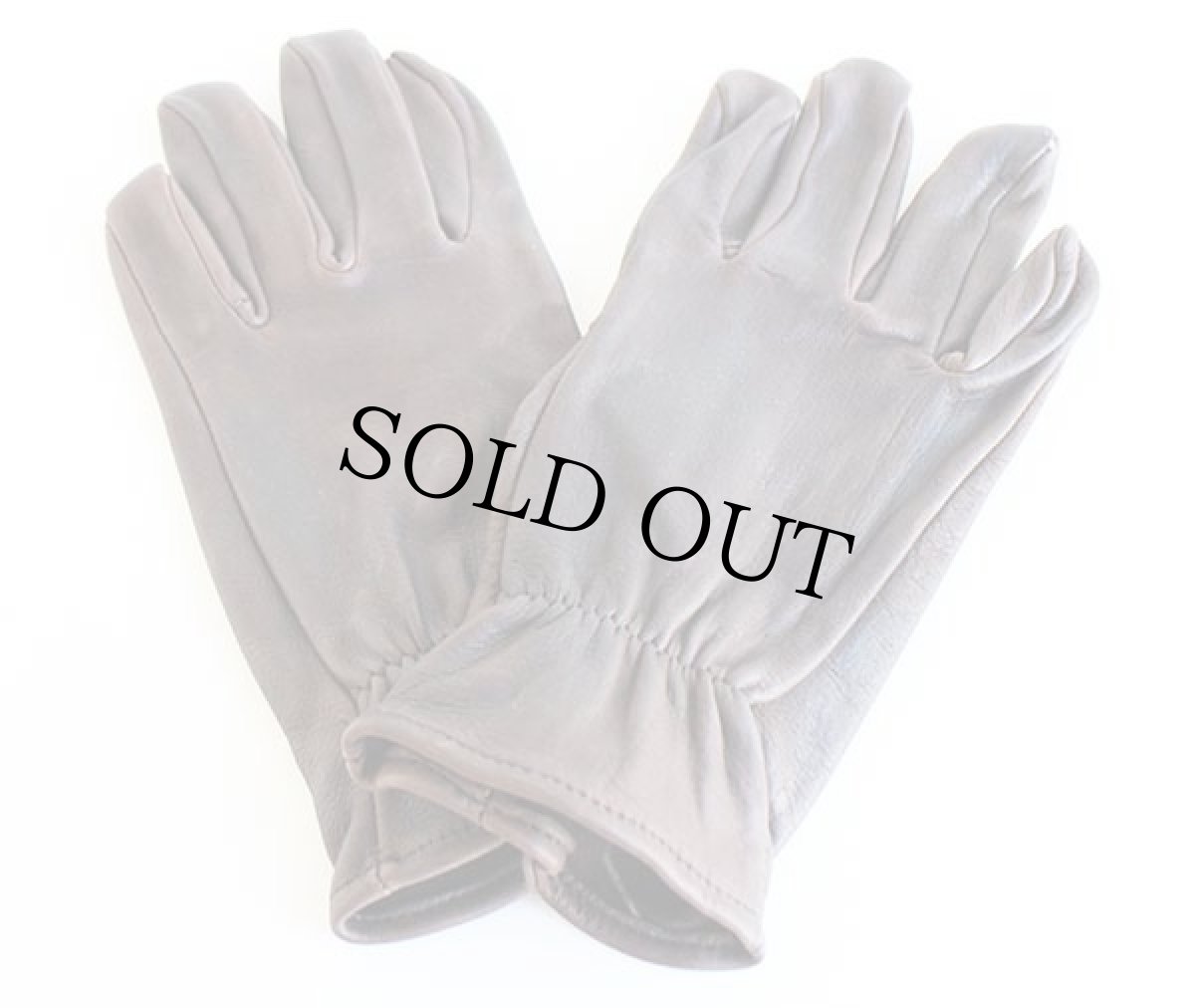 画像2: デッドストック★USA製 UNKNOWN ディアスキン レザーグローブ 茶 8★手袋 (2)