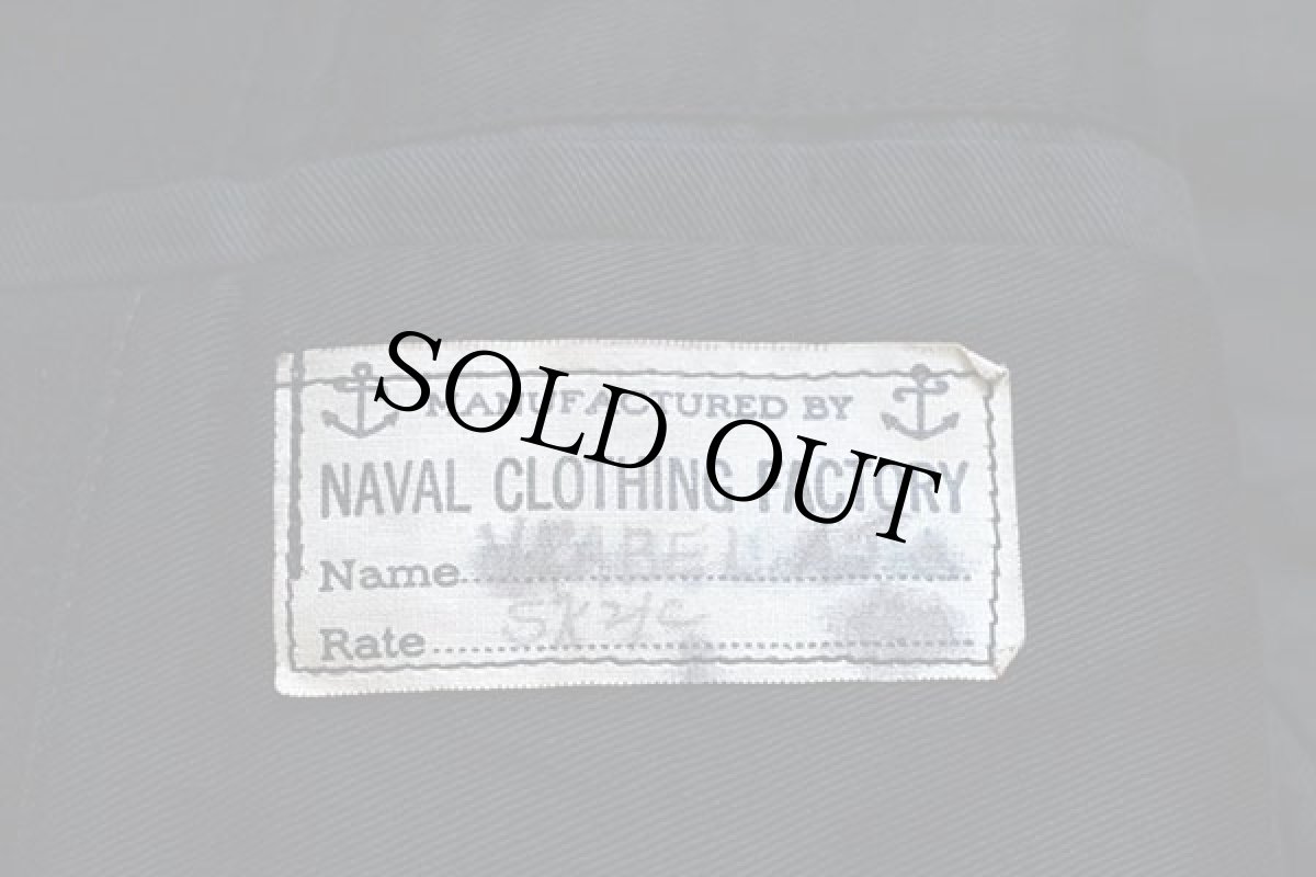 画像3: 40s 米軍 U.S.NAVY NAVAL 10ボタン ウール ピーコート (3)