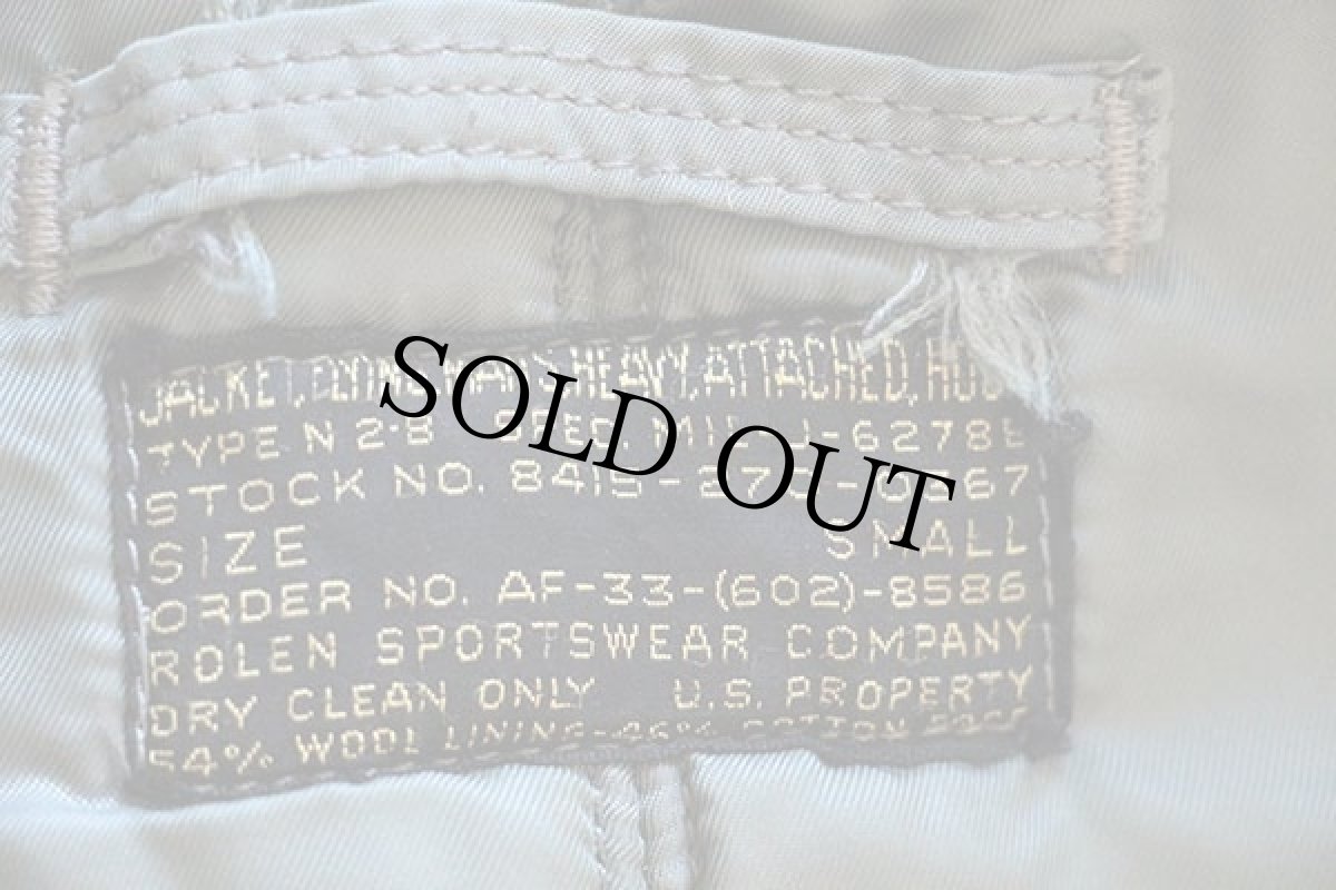 画像3: 50s 米軍 USAF N-2B 6278B フライトジャケット S (3)