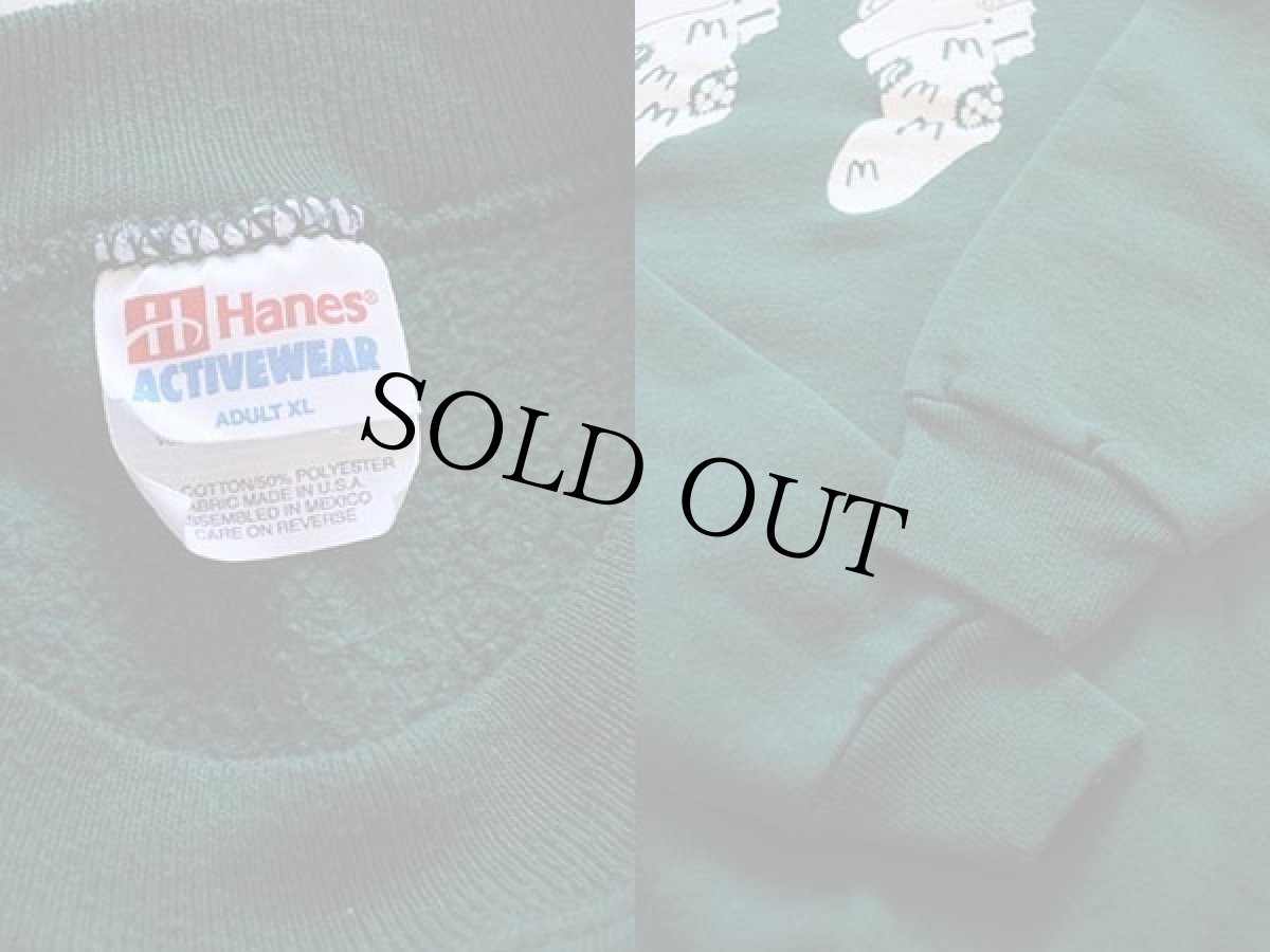 画像3: 90s Hanes McDonald'sマクドナルド クリスマス スウェット 緑 XL (3)