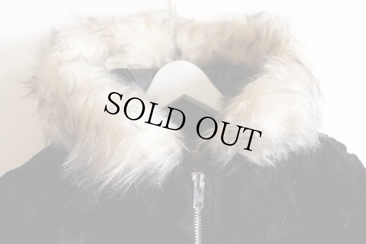 画像3: 70s USA製 Hansa-Branta by STEARNS チロリアンテープ エスキモー フェイクファー ダウンコート 黒 S (3)