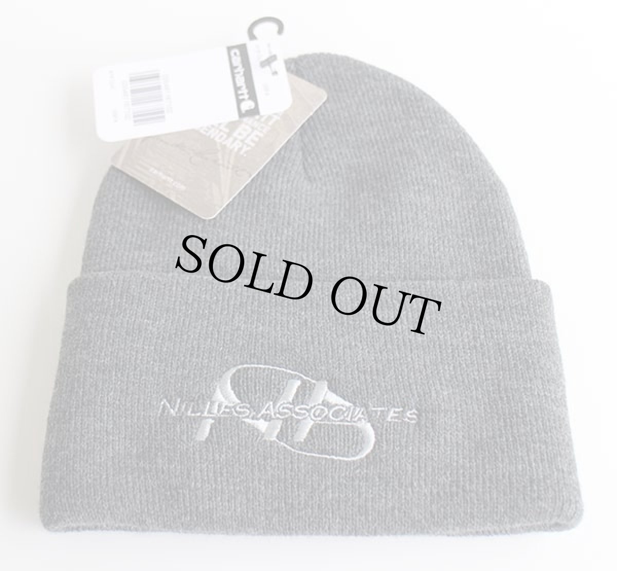 画像2: 未使用★USA製 carharttカーハート 刺繍入り ニットキャップ グレー★ワッチキャップ (2)