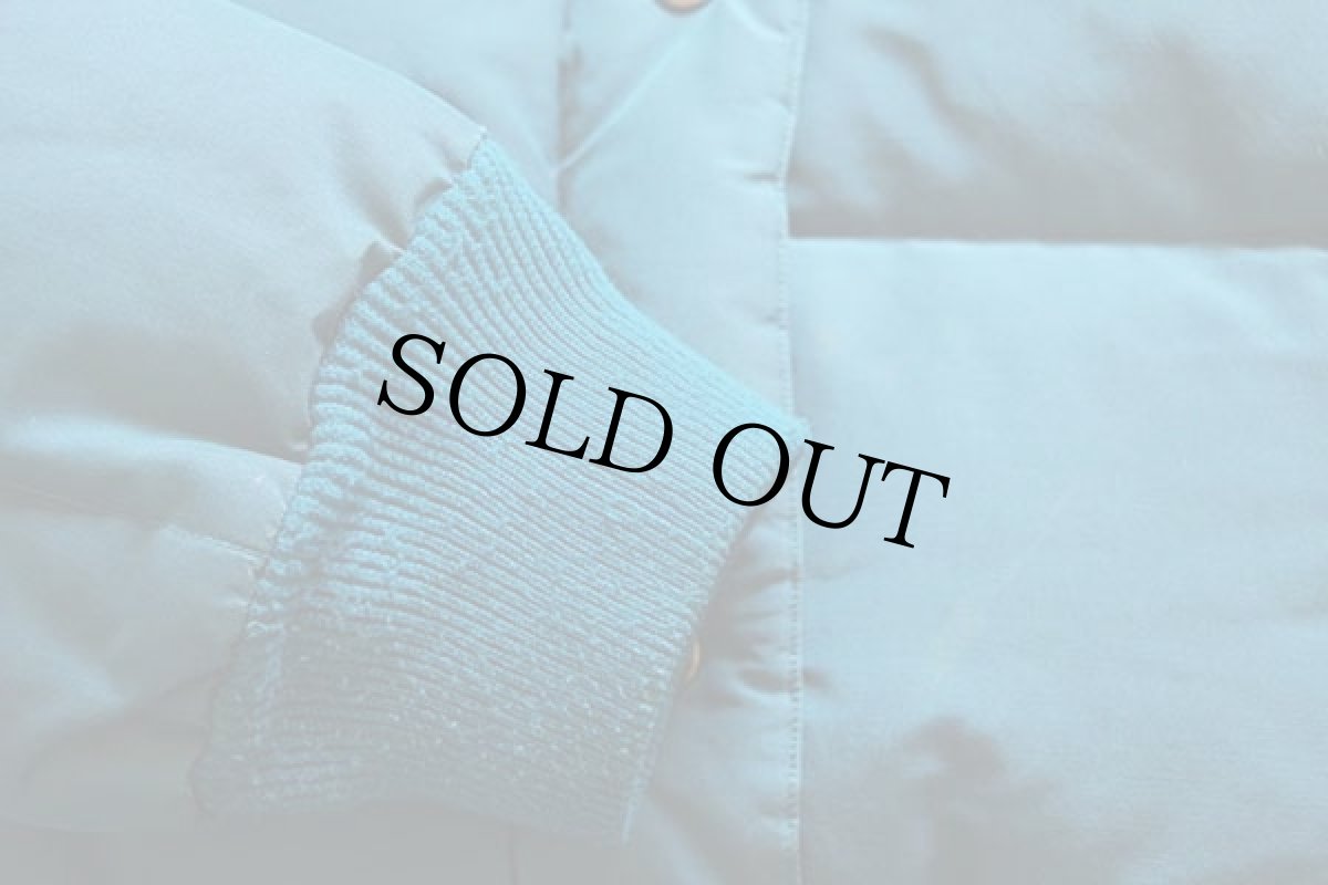 画像7: 80s EddieBauerエディーバウアー カラコラム フード付き ダウンジャケット 青緑★パーカー (7)