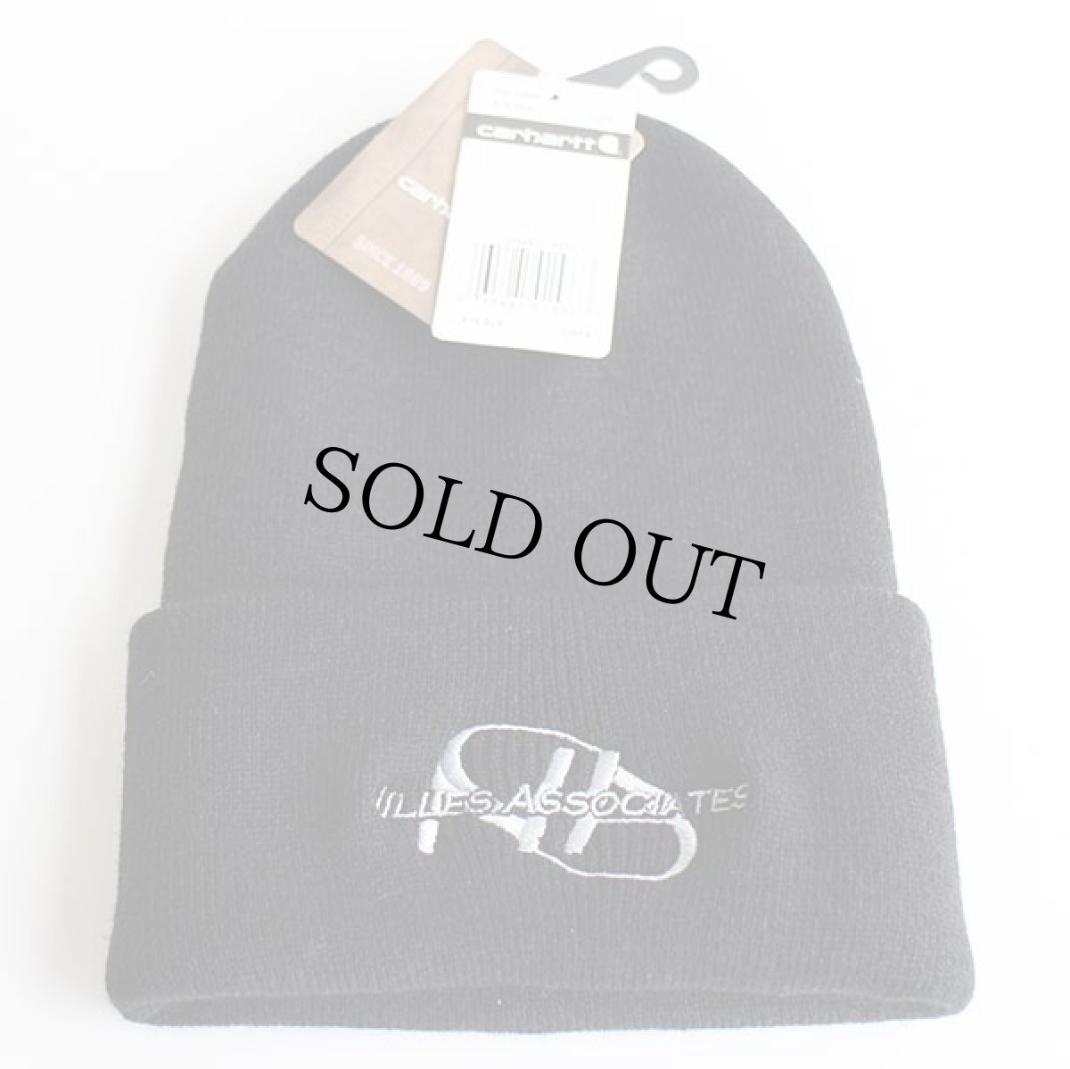 画像2: 未使用★カナダ製 carharttカーハート 刺繍入り ニットキャップ 黒★B ワッチキャップ (2)